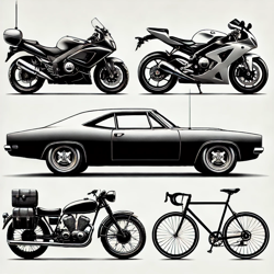 Автомобили, мотоциклы, велосипеды